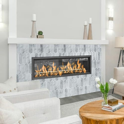 Art3d Arrowhead Design Tile Peel and Stick Backsplash, 10-Pack, Gray Marble - color: Gray Marble
