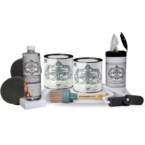 ALL-IN-ONE Paint 2 Quart Cabinet Paint Bundle - Linen - color: Linen