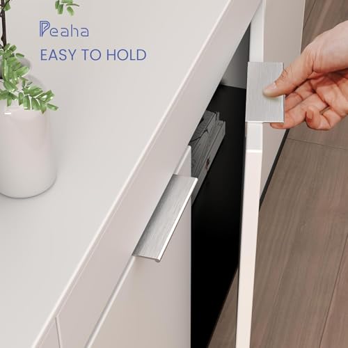Peaha 25 Pack Kitchen Cabinet Handles 6-5/16" Brushed Nickel Cabinet Pulls - color: Brushed Nickel, size: Hole Centers:6-5/16in(160mm)