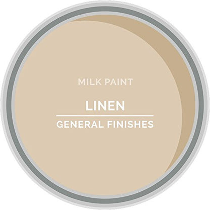 General Finishes Water Based Milk Paint, 1 Quart, Linen - color: Linen, size: 32 Fl Oz (Pack of 1)