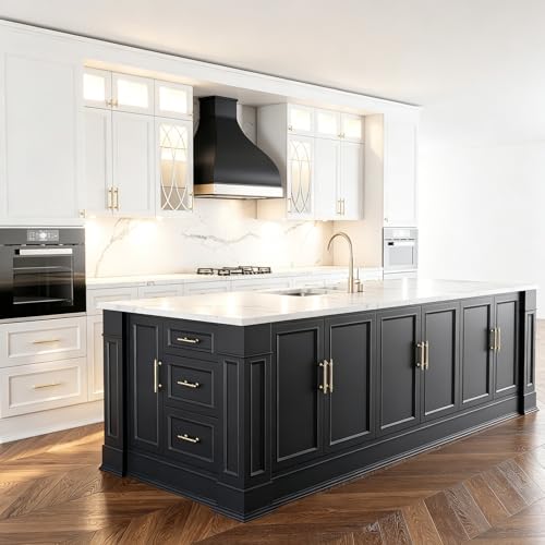 Rergy 10 Pack 4 Inch Hole Center Gold Handles for Cabinets Kitchen Pulls - color: Gold, size: 4-1/16in Hole Center(102mm)