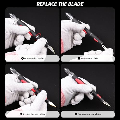 EHDIS Exacto Knife, Hobby Knife, Precision Craft Knife for Carving, Cutting