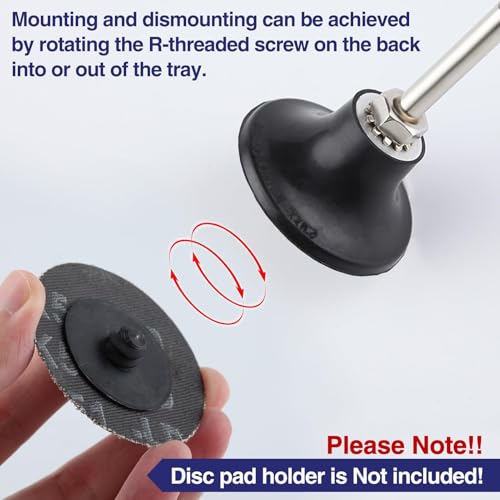 SPEEDWOX Quick Change Disc 50Pcs 2 inch Sanding Discs with 1/4" Disc Pad Holder for Die Grinder Quick Change Discs Abrasives Tool for Surface Prep Polish Burr Rust Paint Removal - style: Quick Change Disc with pad holders
