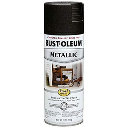 Rust-Oleum Stops Rust Metallic Spray Paint, Oil Rubbed Bronze - color: Oil Rubbed Bronze, size: 11 Ounce (Pack of 1)