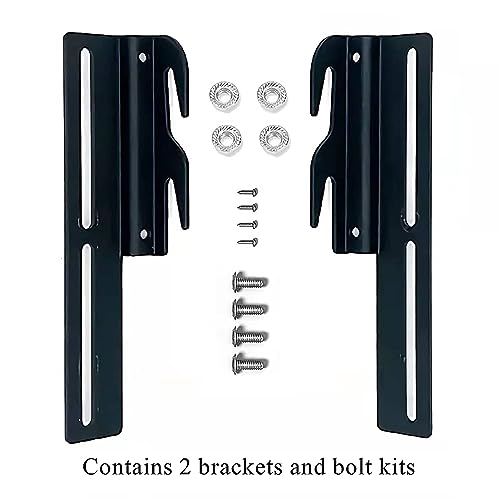 ZhouDaShu Headboard Adapter Brackets, Bed Frame Hooks, Headboard Brackets for Metal Bed Frame, Headboard Attachment Kit, 2Pcs Hook on Bed Frame, Headboard Connectors for Full to Queen - style: Headboard Hooks-2 Pcs