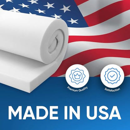 AK TRADING CO. 36" x 72" Upholstery High Density Cushion Craft Foam - Perfect for Chairs, Sofas, Headboards, and DIY Projects (5" x 36" x 72") - size: 5" x 36" x 72"