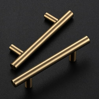 Ravinte Cabinet Handles,5" Length,3" Hole Center,Champagne Bronze,3 Pack - color: Champagne Bronze