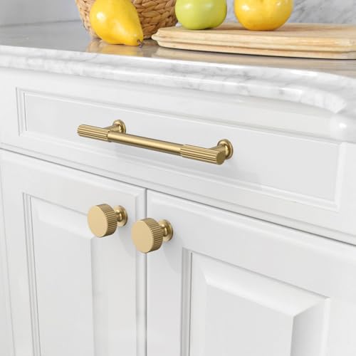Amerdeco 10 Pack Champagne Bronze Cabinet Pulls 5" - color: Champagne Bronze, size: 5"/128MM