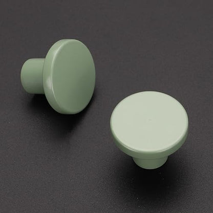 Ravinte Cabinet Knobs, 10 Pack Light Green Dresser Drawer Pulls, 1-1/5 Inch - color: Light Green