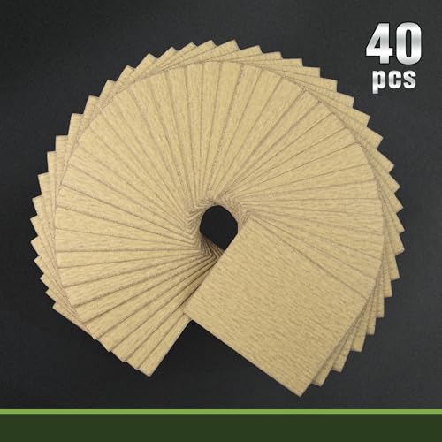 1/4 Sandpaper Sheets 180 Grit 4.5 x 5.5 Inch Sandpaper for Palm Sanders 40PCS Sandpaper Sheets for Car and Woodworking - style: 180grit