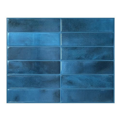 Peel and Stick Backsplash Tile for Kitchen - color: Deep Sea Blue