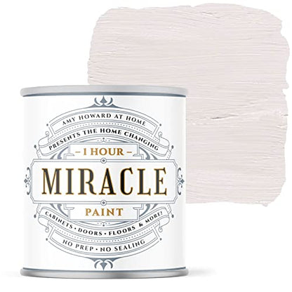 AMY HOWARD AT HOME - One Hour Miracle Paint - Water-Based Enamel - Scrubbable Eggshell Finish - All In One - No Stripping, Sanding, or Priming - 32 OZ - Bella's Blush - color: Bella's Blush