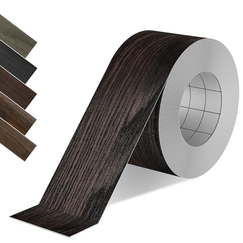Wood Grain Repair Tape, 2.4 inch X 250ft Self Adhesive Black Walnut Grain Repair Patch for Tables, Chairs, Baseboards, Doors, Windows, Floors, Handicraft DIY. - color: Black Walnut, size: 2.4"x 250ft