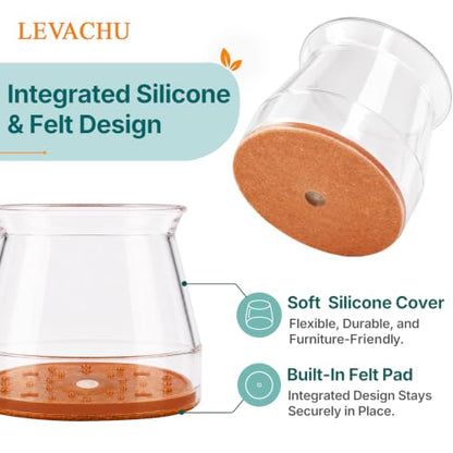 24 Pack Chair Leg Floor Protectors, Chair Leg Caps Round M - size: Round M
