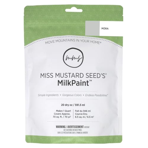 Miss Mustard Seed's Milk Paint for Furniture, Cabinets & Wood, Mora, Quart - color: Mora, size: 20 Ounce (Pack of 1)