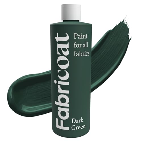 Fabricoat Fabric Paint & Upholstery Dye, Dark Green, Flexible Finish - color: Dark Green, size: 250 ml