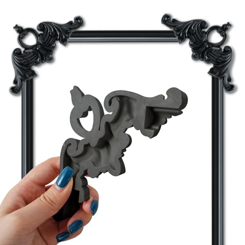 10 Feet Peel and Stick Chair Rail Panel Molding Decoration, Flexible Self-Adhesive DIY Wall Decor, Wall Plating for Home Decoration (Black Corner) - color: Black Corner