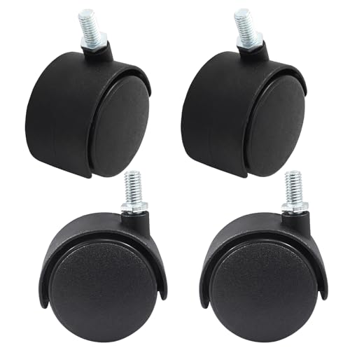 Murtenze 2 Inch Nylon Swivel Stem Caster Wheels, 4Pcs - style: 2 Inch Stem