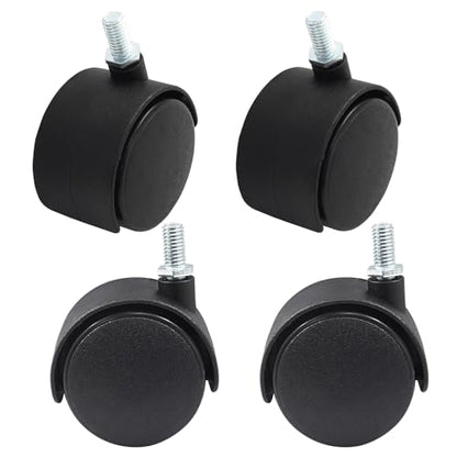 Murtenze 2 Inch Nylon Swivel Stem Caster Wheels, 4Pcs - style: 2 Inch Stem