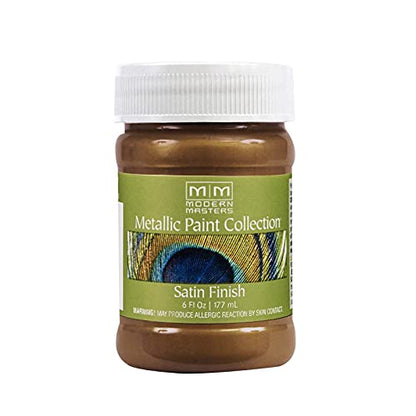 Modern Masters Satin Antique Bronze Metallic Paint - color: Satin Antique Bronze, size: 6 Fl Oz (Pack of 1)