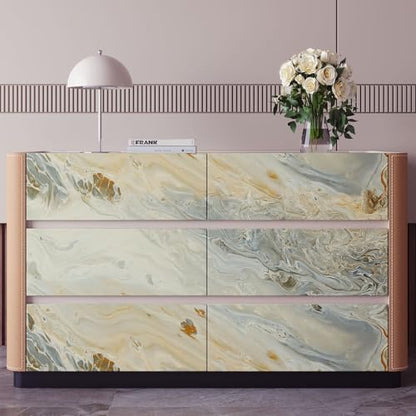 VaryPaper 15.7''x78.7'' Luxury Beige Liquid Marble Contact Paper for Countertops Waterproof Matte Marble Wallpaper Peel and Stick Countertop Vinyl Wrap Removable Granite Wallpaper for Kitchen Bedroom - size: 15.7" x 78.7"