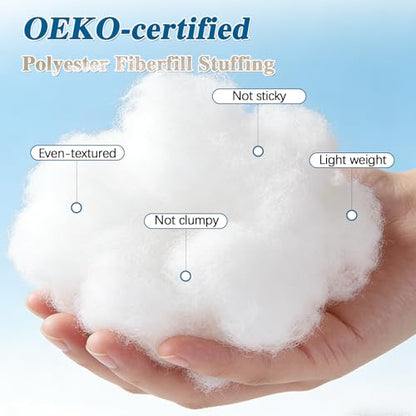5lb Soft Polyfill Stuffing, Fluffy Pillow Stuffing for Couch Cushion,Pillow