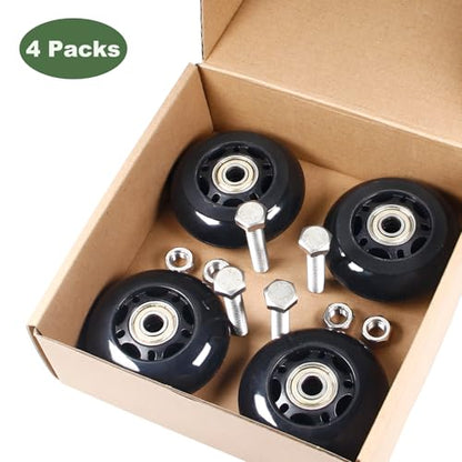 3" x 1" Chair Caster Wheels Office Chair Wheels Storage Cart Rolling Cart - size: 3 in