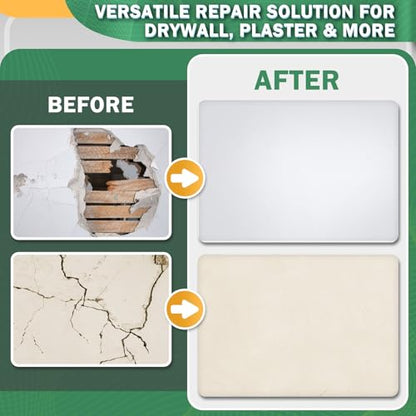 Seloom 12 X 12 Inch Drywall Repair Kit - Heavy Duty Self-Adhesive Mesh Drywall Patch Kit for Large Holes, Quick & Easy Wall Patch Repair kit for Wall and Ceiling (Repair 5)
