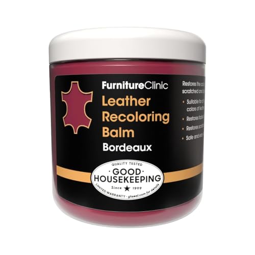 Furniture Clinic Leather Recoloring Balm, Bordeaux Leather Dye - color: Bordeaux, size: Balm