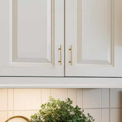 HOME EDIT Champagne Bronze Cabinet Handles, Drawer Pulls, 4 Inch, 30 Pack - color: Champagne Bronze, size: 4 Inch Hole Center
