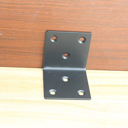 Heavy Duty Stainless Steel Corner Bracket,ULIFESTAR L Shaped Shelf Bracket 90 Degree Corner Brace Large Joint Right Angle L Bracket for Furniture Wood Cabinets Shelves (50x50x50mm) - size: 50*50*50mm