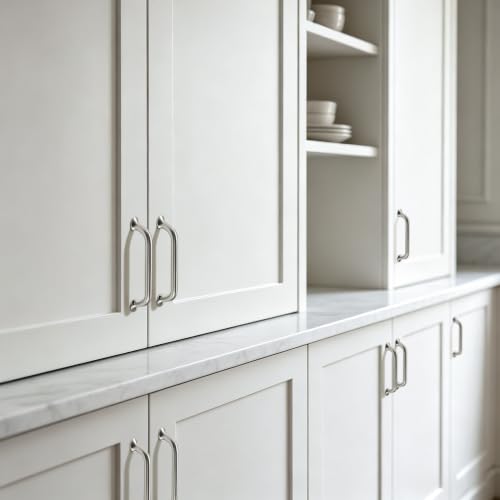 TUNNY 10 Pack Cabinet Handles-5"/128mm Brushed Nickel Cabinet Pulls - color: Brushed Nickel, size: 5"(128mm)Hole Center