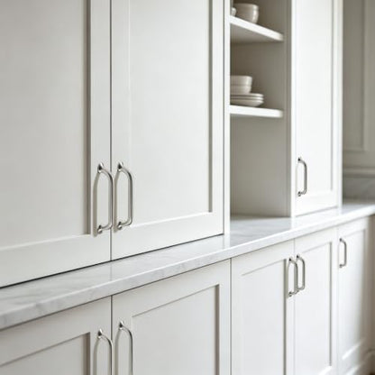 TUNNY 10 Pack Cabinet Handles-5"/128mm Brushed Nickel Cabinet Pulls - color: Brushed Nickel, size: 5"(128mm)Hole Center
