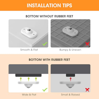 Aieve Appliance Rollers, 8 Pack Small Appliance Sliders for Easy Moving - color: Silver, size: 1 Ball Bearing