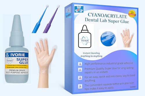 Super Glue Adhesive Instant Bonding Cyanoacrylate Acrylic - Dental Laboratory Tools (Premium Gel 1oz) - size: Premium Gel 1oz