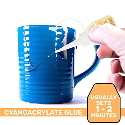 Jet Glue Slow Jet - Thick Industrial Strength CA Glue - Provides Maximum Strength to Laminations - Gap Filler Super Glue - size: .50 oz