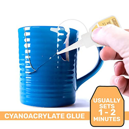 Jet Glue Slow Jet - Thick Industrial Strength CA Glue - Provides Maximum Strength to Laminations - Gap Filler Super Glue - size: .50 oz