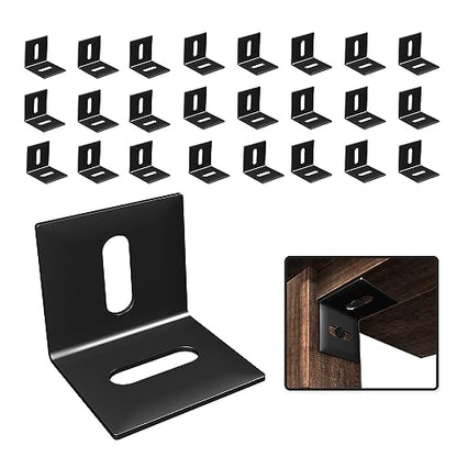 SEPTCITY Table Top Fasteners, 24PCS Adjustable Corner Brackets for Wood