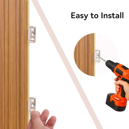 Slat Wall Panel 8-Pack, 108’’x6.3’’, Oak - size: 108’’x6.3’’-Oak