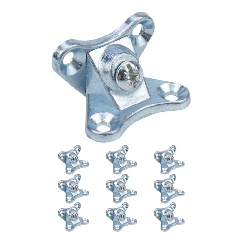 Detachable Corner Brace Butterfly Corner Code Blue Zinc Plated - color: Blue Zinc Plated