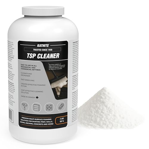 KABIN Kathite TSP Cleaner – Heavy-Duty Degreaser & Multi-Surface Prep – 2 lb Powder – Foaming Paint Prep Solution for Walls, Siding, Decks, Concrete & More – Fast-Dissolving – Made in Canada