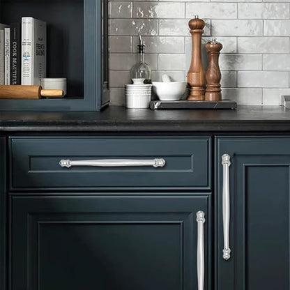 10 Pack 3-1/2 inch(89mm) Center to Center Brushed Satin Nickel Cabinet Pulls Solid Cabinet Hardware Heavy-Duty Drawer Pulls Kitchen Handles for Cabinets Cupboard Handles - color: Brushed Satin Nickel, size: 3-1/2 inch(89mm)Center to Center, style: 10 Pack