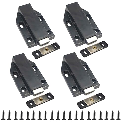 4PCS Push to Open Magnetic Latch, Touch Release Cabinet Drawer System for Kitchen, Wardrobe and Furniture - style: 4PCS