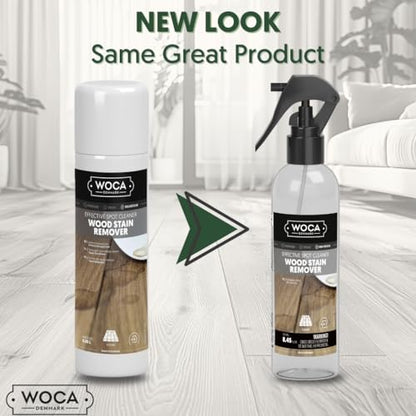 WOCA Wood Stain Remover Spray, Wood Spot Cleaner, 8.5 fl oz (250 ml)