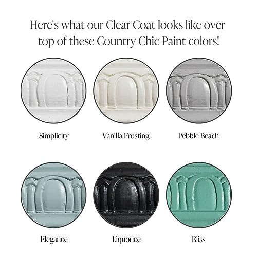 Clear Coat Pint (16oz) - Eco-Friendly Clear Satin Sheen Top Coat for Chalk Style Wood Furniture Paint, Non-Yellowing Waterproof Finish, Easy Application - size: 16 Fl Oz (Pack of 1)
