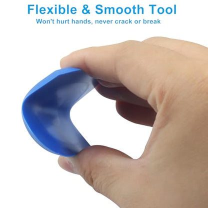 4 Pcs Silicone Caulking Tools, Blue - color: Blue