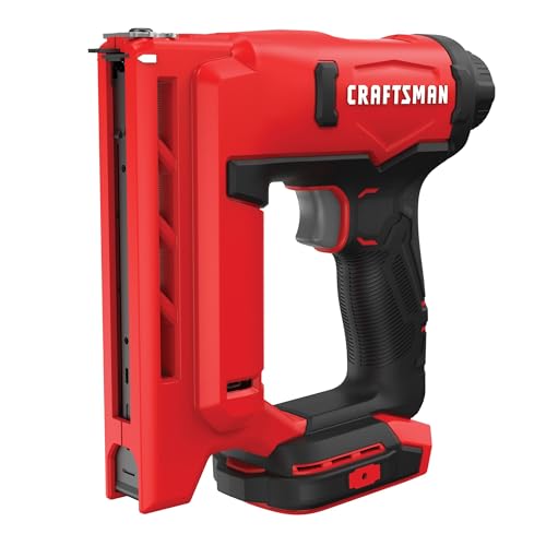 CRAFTSMAN V20 Staple Gun, 3/8 in. Wide Crown Stapler, Cordless Staple Gun Battery Powered, Tool Only (CMCN410B)