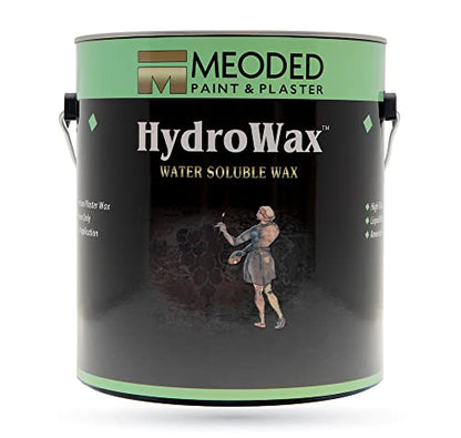 | Hydrowax Water Soluble Wax | Water-Based Acrylic Wax | Top Coat for Lime and Acrylic Plasters | Meoded Paint & Plaster - size: 128 Fl Oz (Pack of 1)