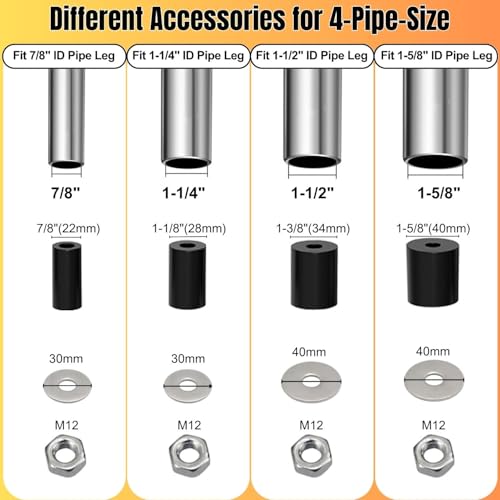 3 Inches Prep Table Wheels, Expanding Stem Casters, Threaded Swivel Casters Set of 4 Heavy Duty Castors Fit 7/8",1-1/4",1-1/2"and 1-5/8"ID Tube Pipe Legs for Stainless Steel Kitchen Cart,Shelving Rack - style: No Brake