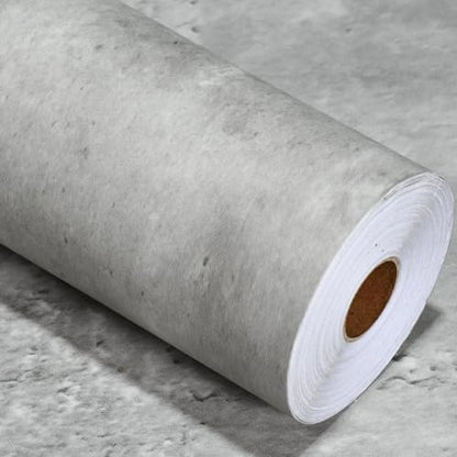 Light Grey Concrete Wallpaper, 17.7"x118" - color: Light Gray, size: 17.7" x 118"